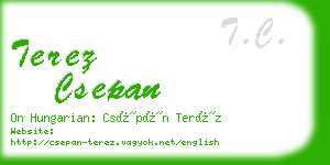 terez csepan business card